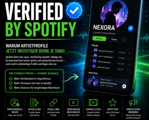 Spotify führt „Verified by Spotify“-Badge ein - Warum vollständige Artistprofile jetzt wichtiger denn je sind